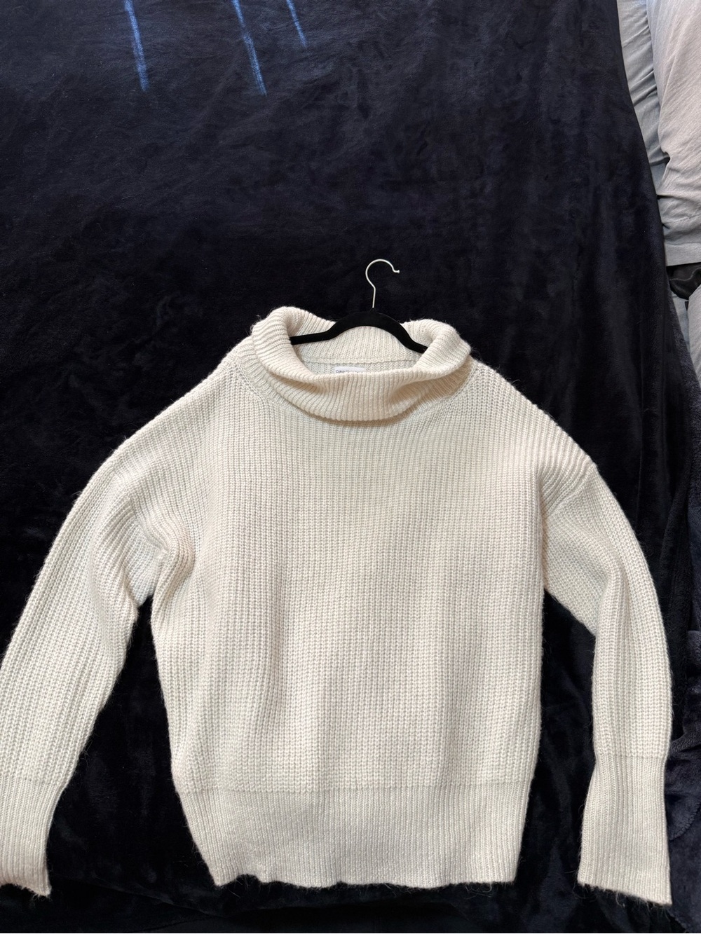 Calvin Klein Jeans Cream Turtleneck Sweater